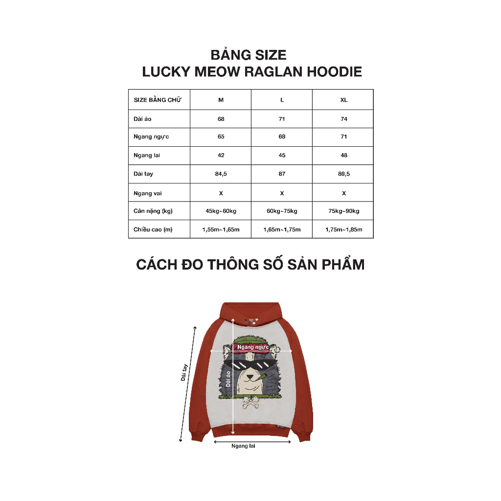 Áo Khoác Nam Nữ Bad Habits LUCKY MEOW RAGLAN HOODIE - Local Brand Chính Hãng