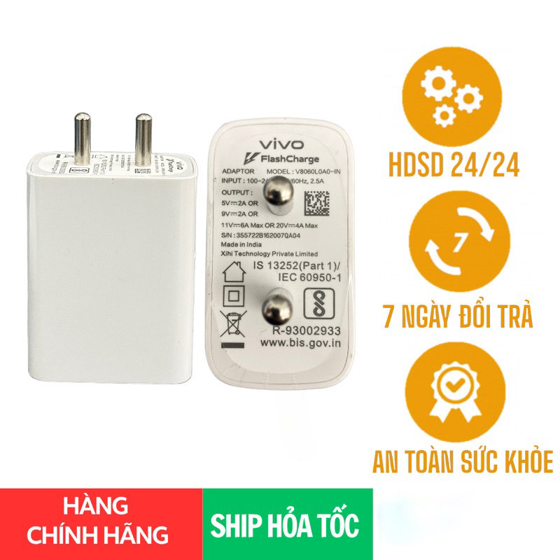 Củ sạc Vivo 80w chính hãng