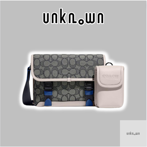 👑-Túi đeo chéo C.AOCH Off- League Hybrid Bag,Túi Messenger C0ACH cao cấp full box tag