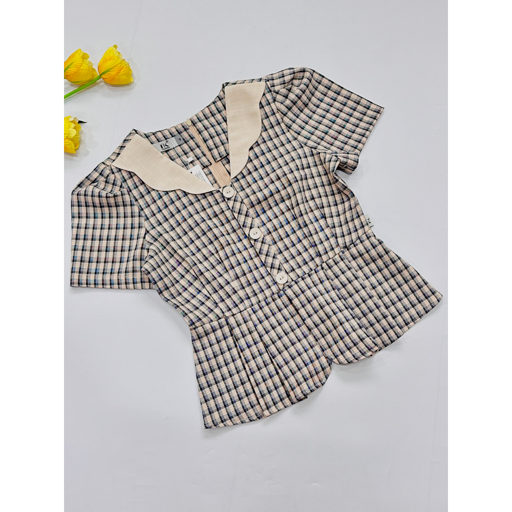 Áo Sơ Mi Phối Cổ NK Fashion Kiểu Dáng Trẻ Trung, Chất Liệu Cao Cấp NKFSM2306027