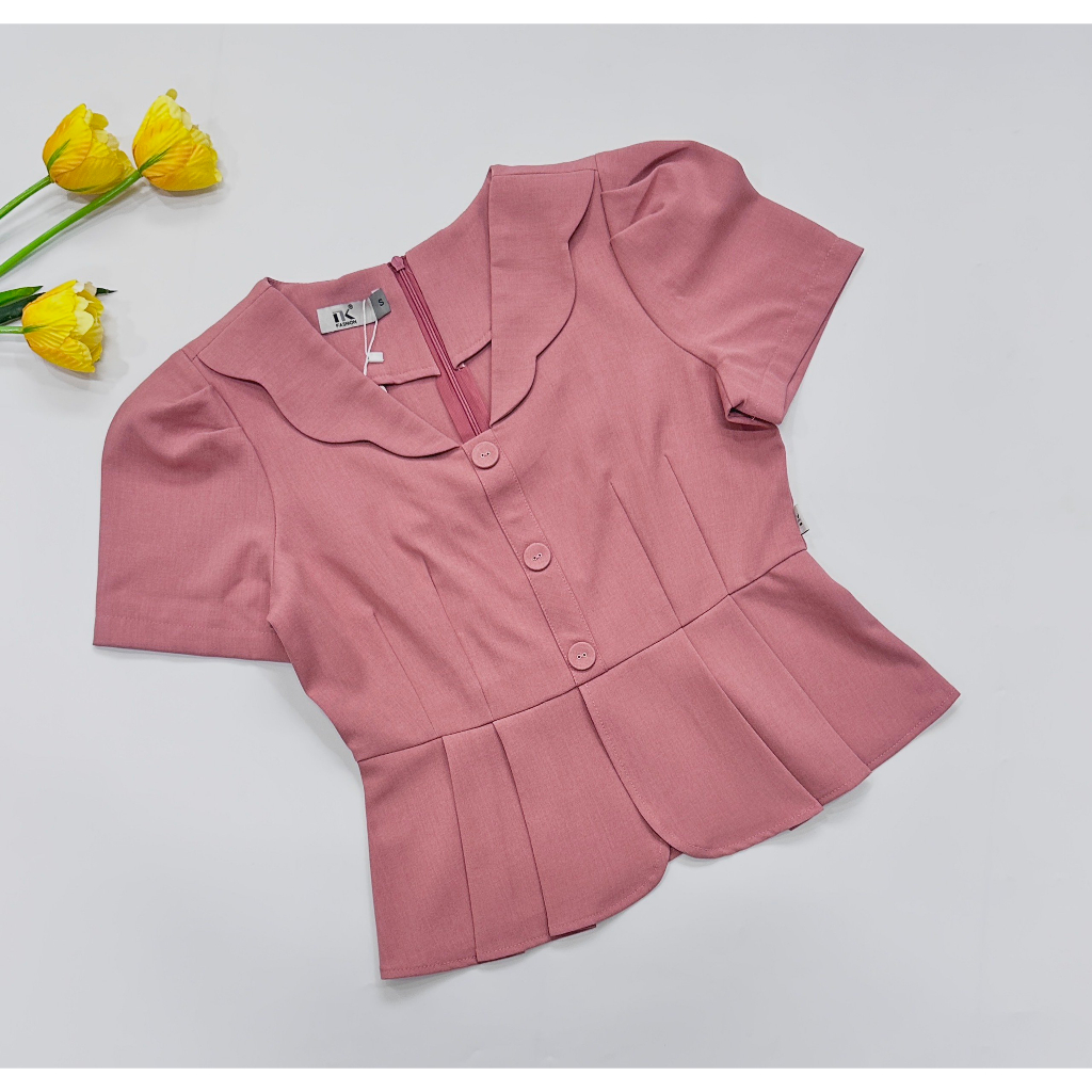 Áo Sơ Mi Phối Cổ NK Fashion Kiểu Dáng Trẻ Trung, Chất Liệu Cao Cấp NKFSM2306027