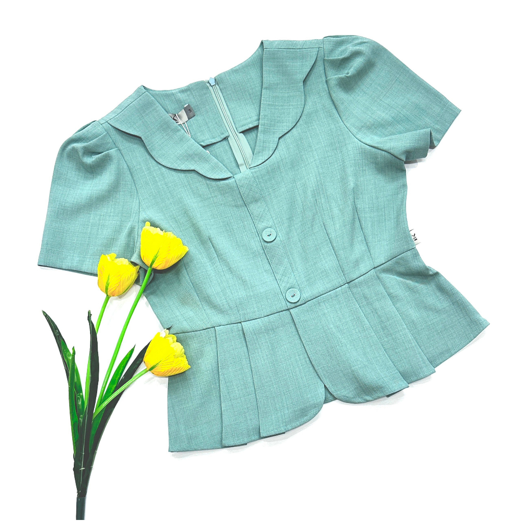 Áo Sơ Mi Phối Cổ NK Fashion Kiểu Dáng Trẻ Trung, Chất Liệu Cao Cấp NKFSM2306027