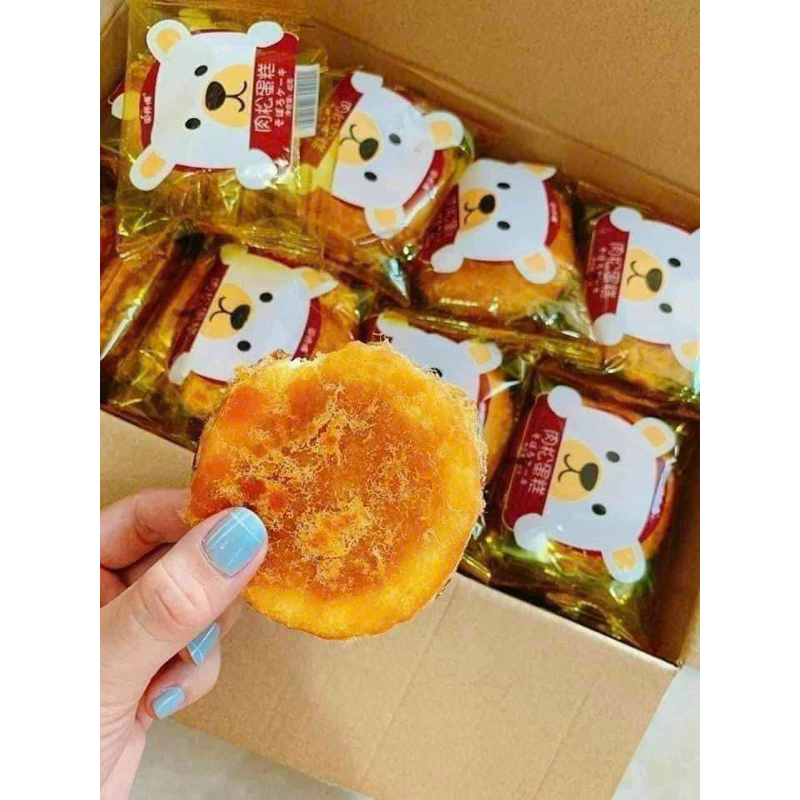 Thùng 30 Chiếc Bánh Ruốc Gấu Siêu Ngon 40g/cái