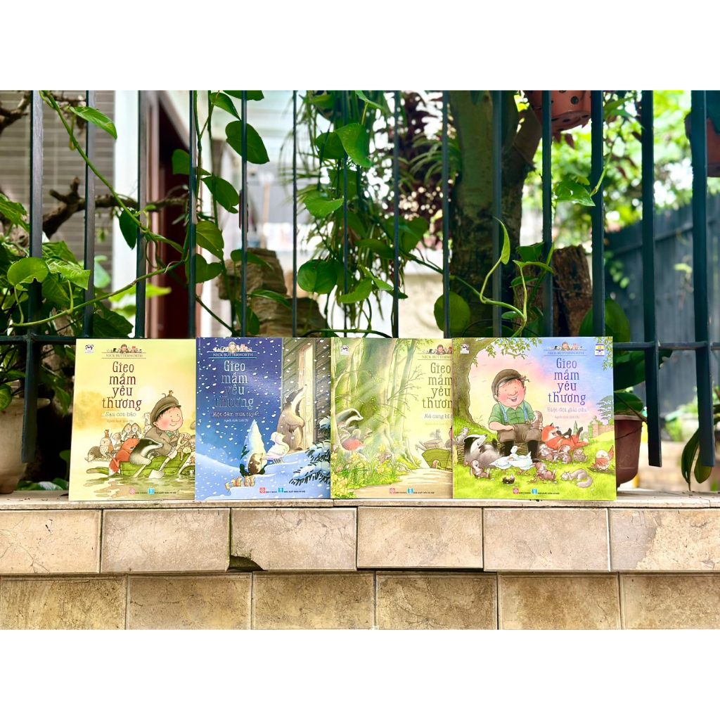 Sách Đinh Tị - Combo 4 tập Gieo mầm yêu thương dành cho bé 3 - 9 tuổi (4 Cuốn)