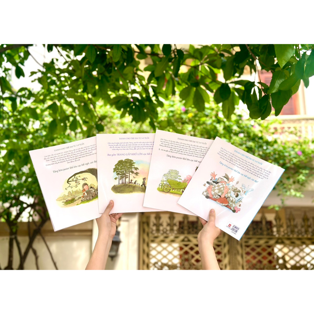 Sách Đinh Tị - Combo 4 tập Gieo mầm yêu thương dành cho bé 3 - 9 tuổi (4 Cuốn)