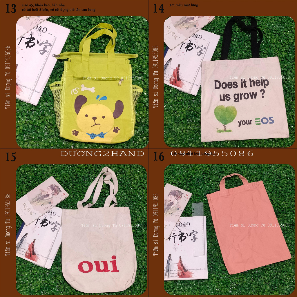 Túi tote 2hand nhiều kiểu dáng và màu sắc