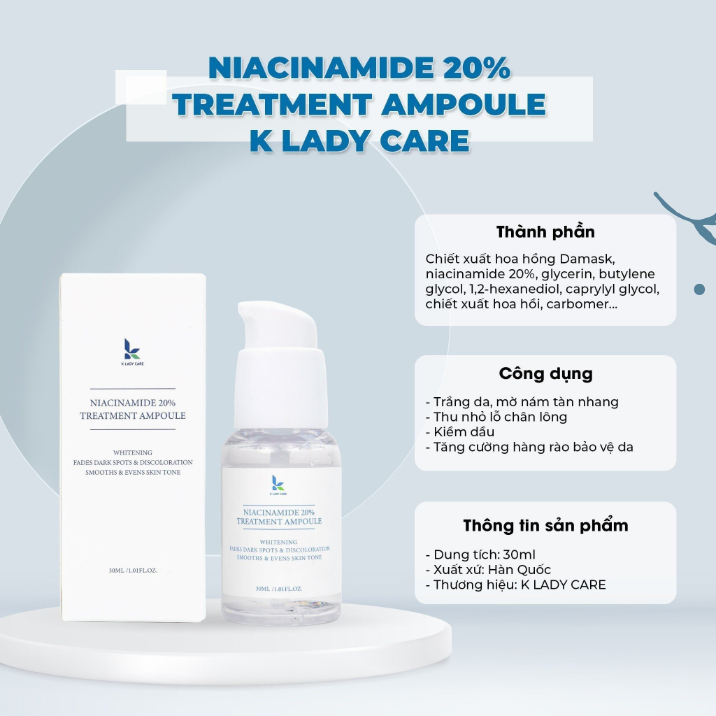 Tinh chất K Lady Care Niacinamide 20% 30ml