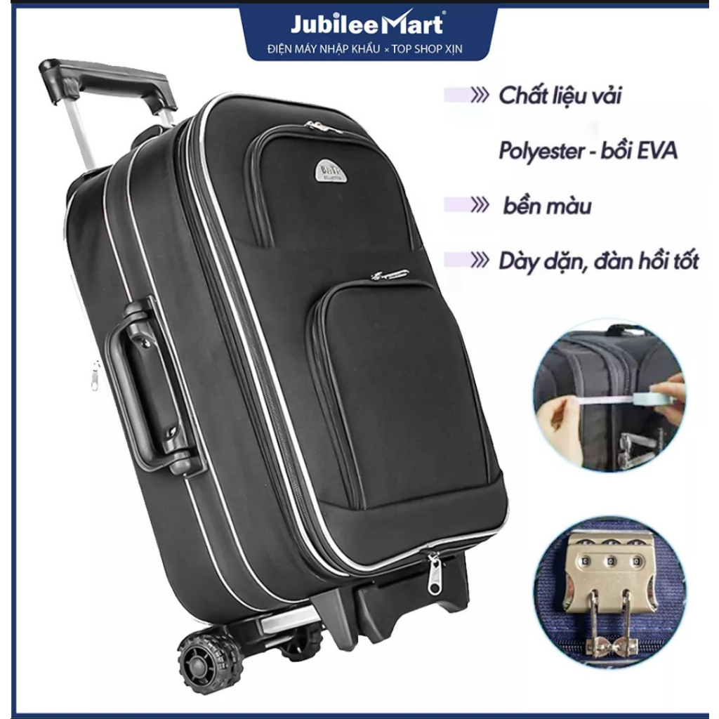Vali du lịch kéo tay Biti 20 inch Đen LK316