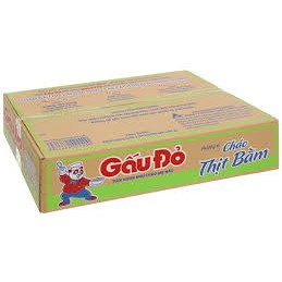 Thùng Cháo Thịt bằm ăn liền Gấu Đỏ 50 gói
