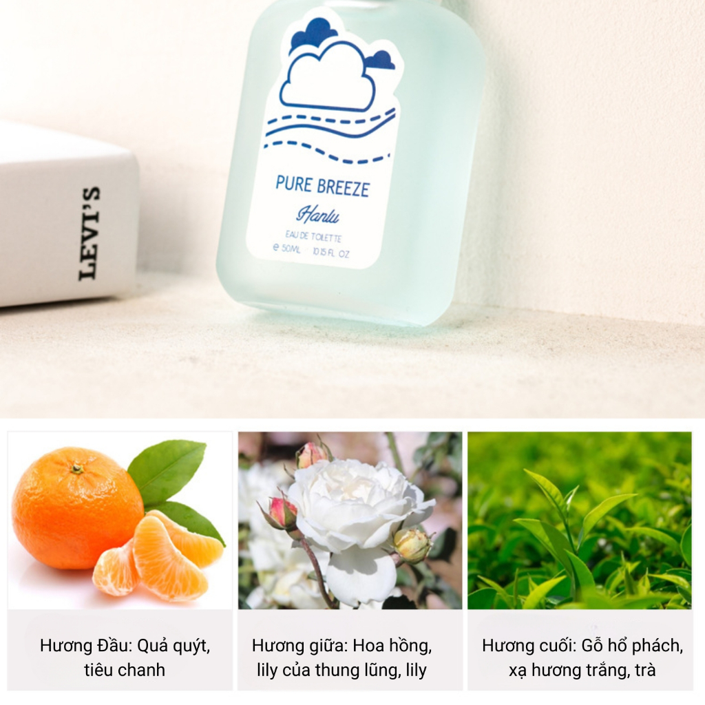 Nước Hoa HanLu Bear BaBy 50ml Tạo Hương Thơm Nhẹ Nhàng Quyến Rũ, Nước Hoa Body Thơm Mát Với Hương Trái Cây Ngọt