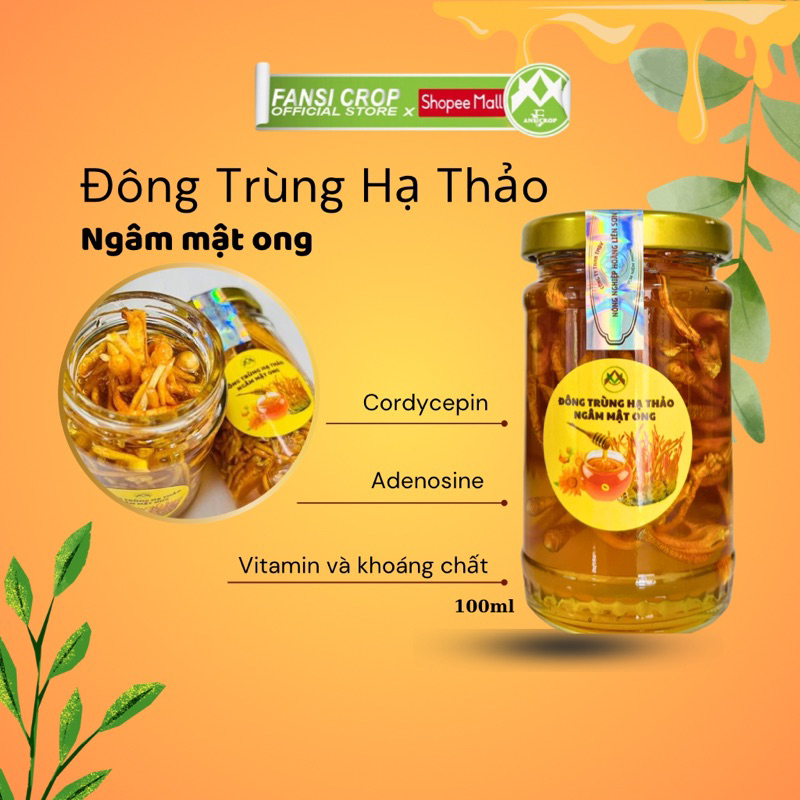 Đông Trùng Hạ Thảo ngâm mật ong - 100ml