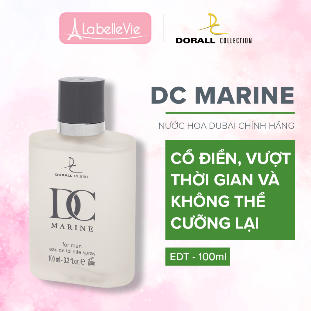 Nước hoa DubaI nam chính hãng  Dorall Collection DC Marine hương thơm Cổ Điển vượt thời gian100ml