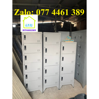 Tủ hồ sơ, tủ locker 4 tầng có ổ khóa riêng biệt, nhỏ gọn, sơn tĩnh điện, sắt dày, giao nhanh HCM