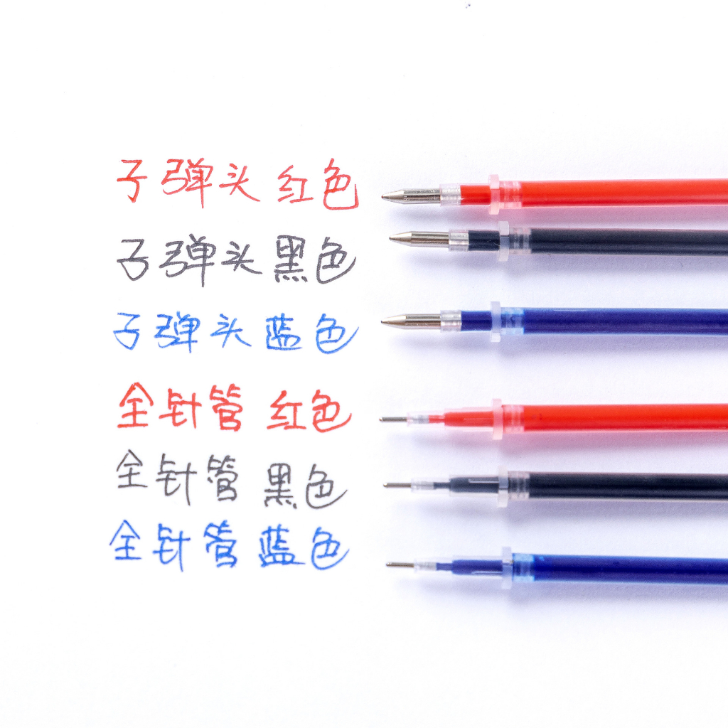 Combo 50 Ruột Bút Mực Nước Màu Xanh, Đen, Đỏ  0.38 mm, 0.5 mm Thay Thế Bút Chữ A Nati Store