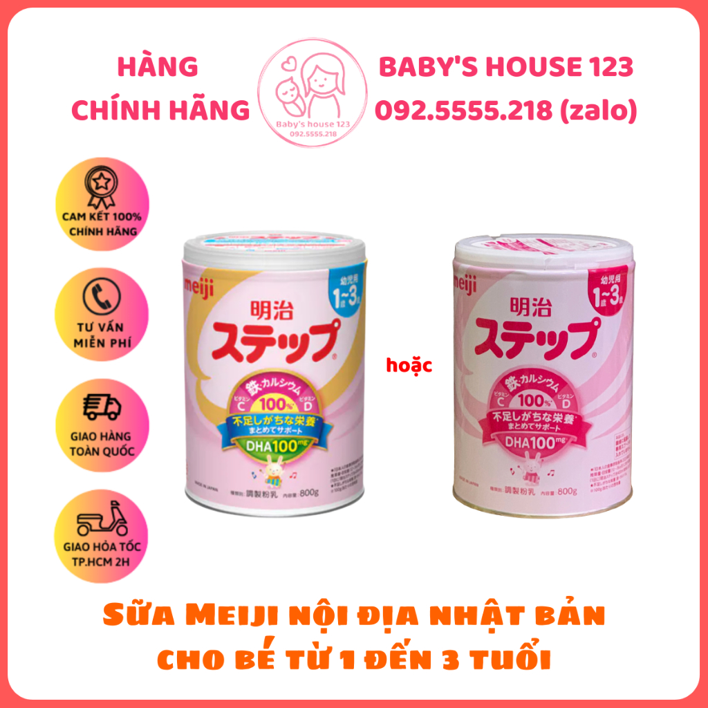 SỮA MEIJI 1-3 NỘI ĐỊA NHẬT BẢN HỘP 800gr