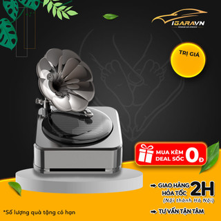Lọ nước hoa hình máy phát nhạc đĩa than đặt tablo