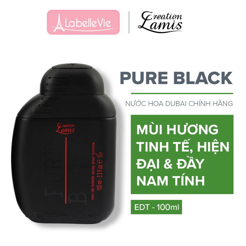 Nước hoa nam Dubai Creation Lamis Pure Black cho hương thơm tinh tế,hiện đại 100ml