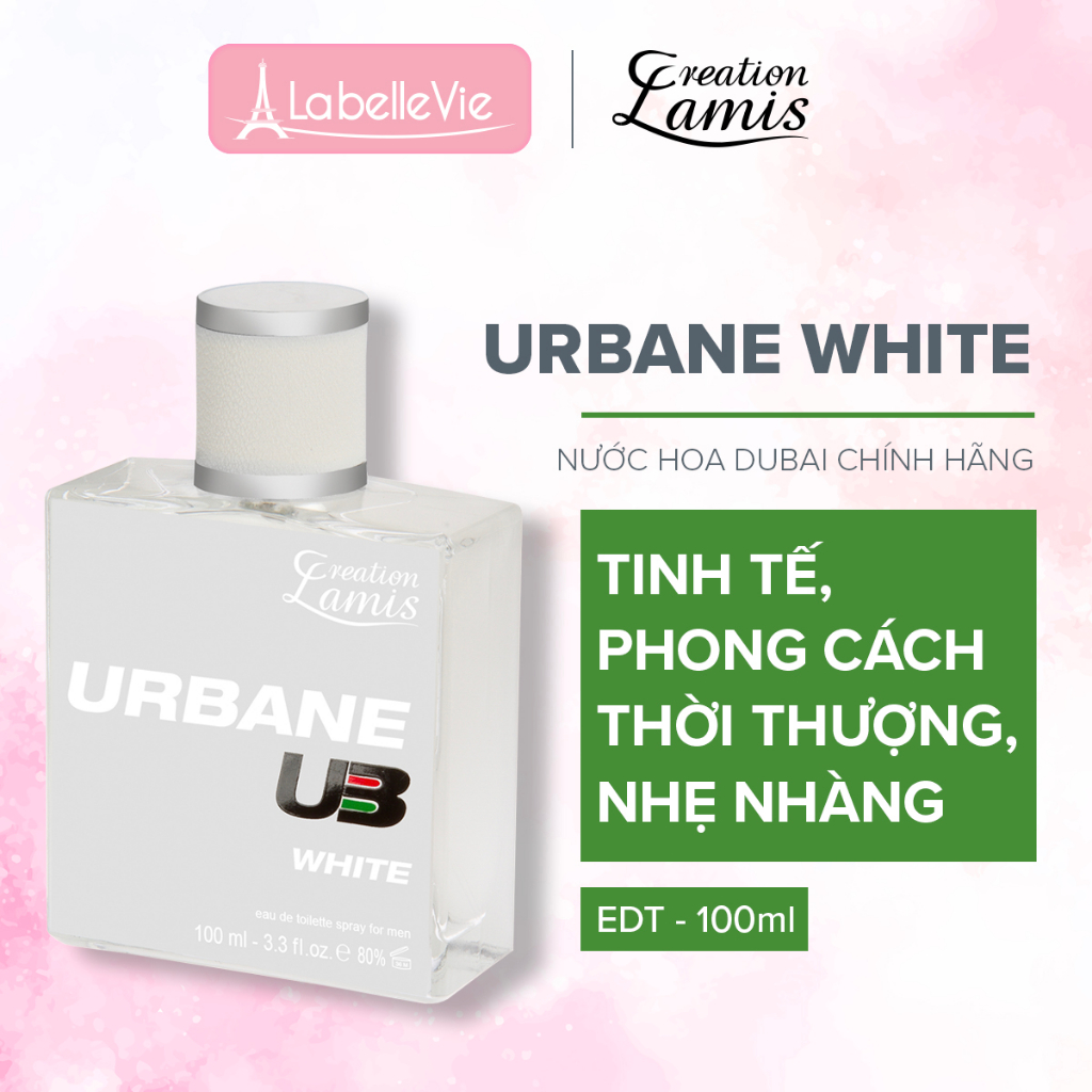 Nước hoa nam Dubai Creation Lamis Urbane White hương thơm phong cách và tinh tế 100ml