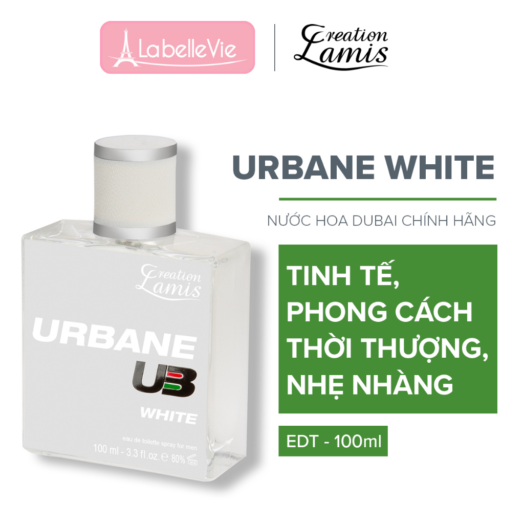 Nước hoa nam Dubai Creation Lamis Urbane White hương thơm phong cách và tinh tế 100ml