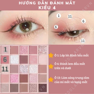 Bảng Phấn Mắt Nội Địa Trung 25 Ô
