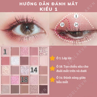 Bảng Phấn Mắt Nội Địa Trung 25 Ô