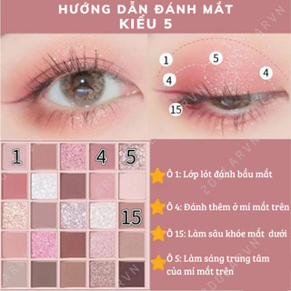 Bảng Phấn Mắt Nội Địa Trung 25 Ô