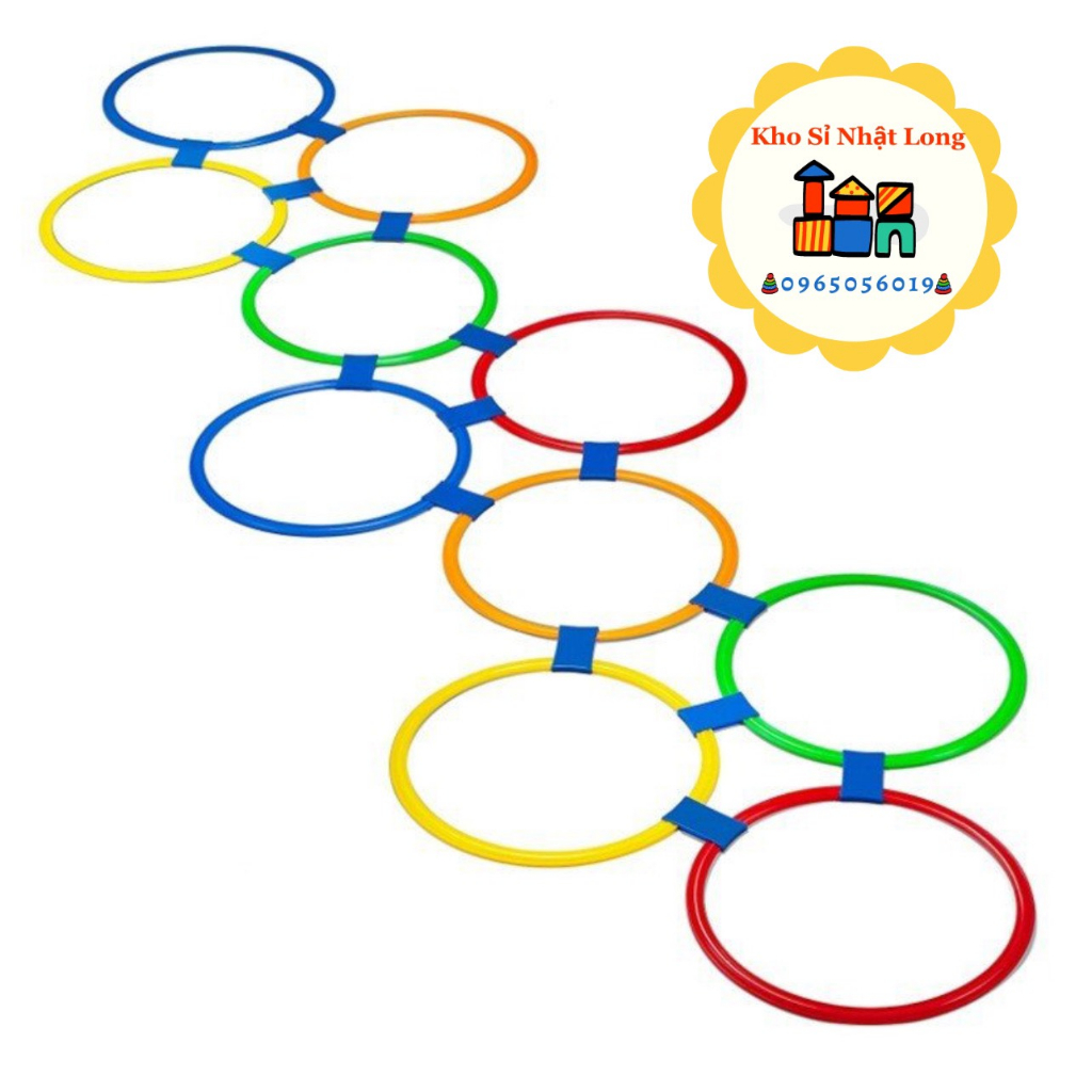 Set 10 Vòng Nhảy lò cò Thông Minh Cho Bé size lớn 38 cm có khớp nối