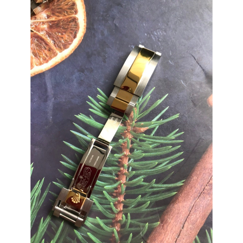 Khóa Rolex đầu bằng - khoá hộp Nguyên Khối dành cho Dây rolex size 20mm 21mm Thép không gỉ