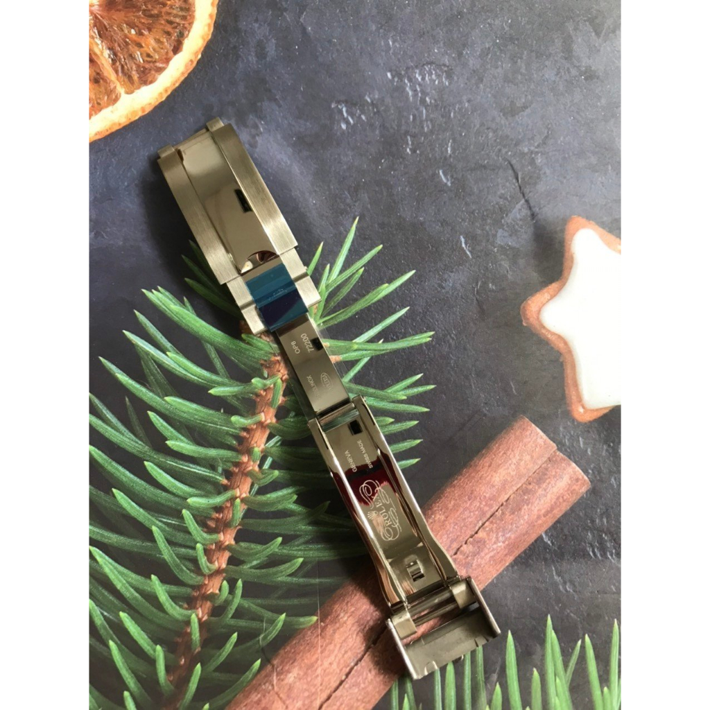 Khóa Rolex đầu bằng - khoá hộp Nguyên Khối dành cho Dây rolex size 20mm 21mm Thép không gỉ