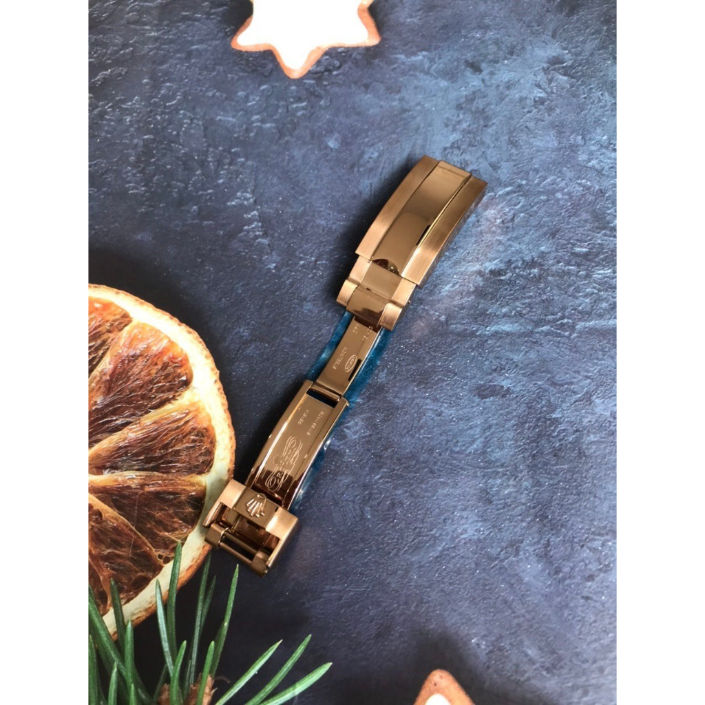 Khóa Rolex đầu bằng - khoá hộp Nguyên Khối dành cho Dây rolex size 20mm 21mm Thép không gỉ