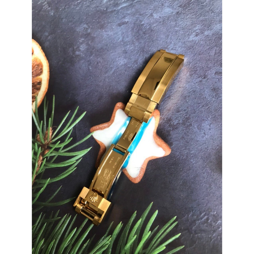 Khóa Rolex đầu bằng - khoá hộp Nguyên Khối dành cho Dây rolex size 20mm 21mm Thép không gỉ