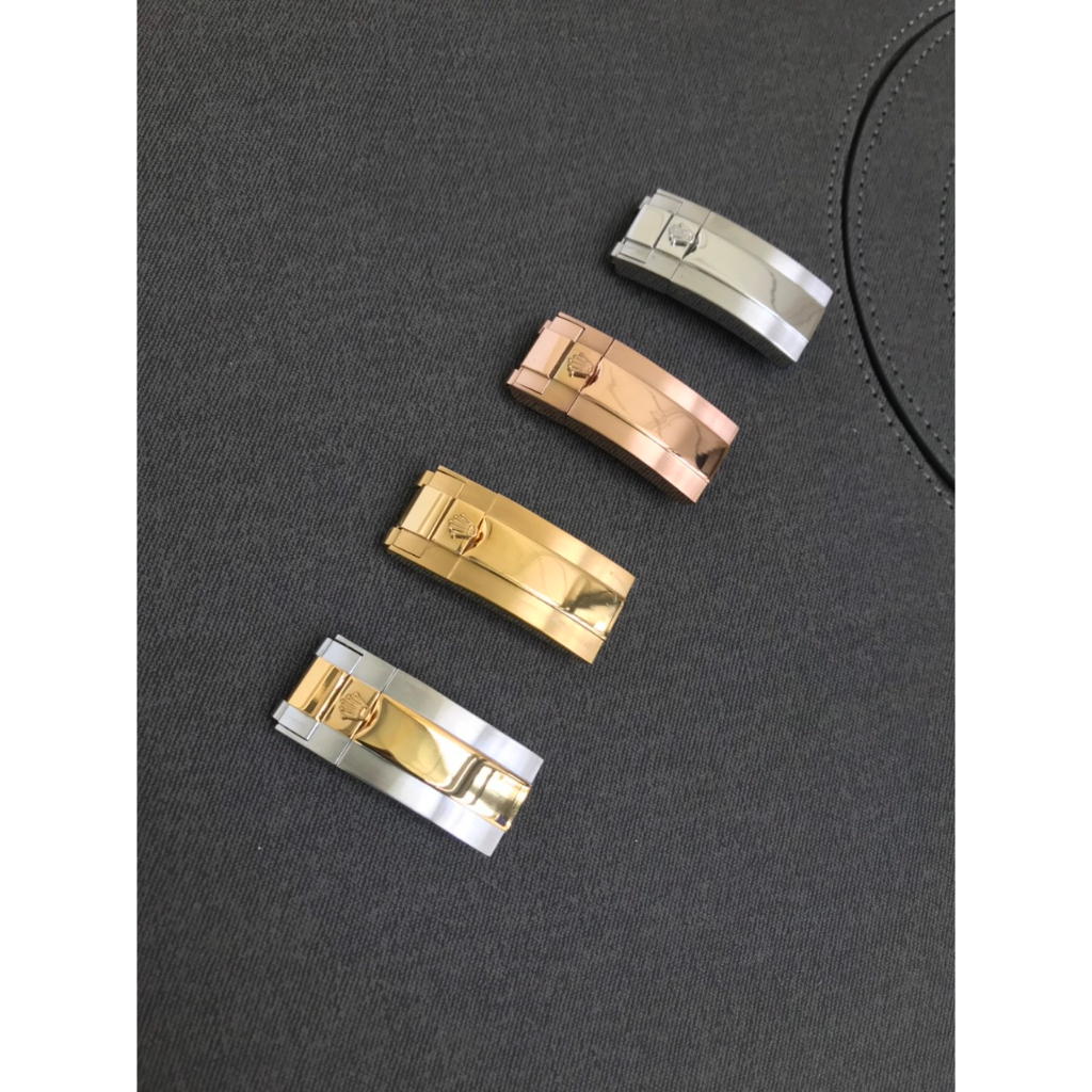 Khóa Rolex đầu ôm - khoá hộp Nguyên Khối dành cho Dây rolex cao su size 20mm 21mm Thép không gỉ