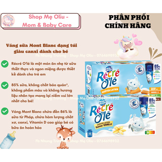 Bán lẻ 1 túi  Váng sữa Mont Blanc giàu canxi dạng túi dành cho bé 85g