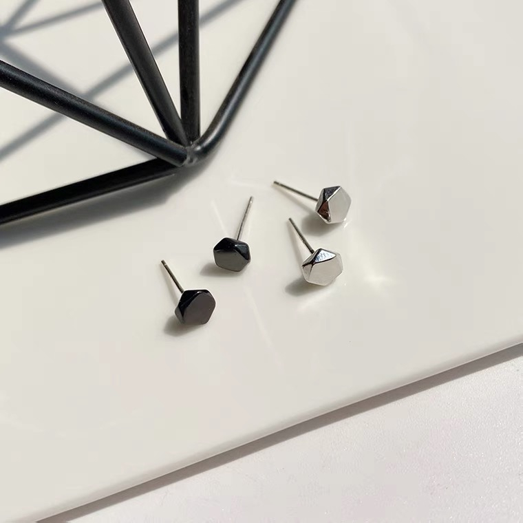 Khuyên tai bạc ngũ giác| TRANG SỨC BẠC ACCESSORIES