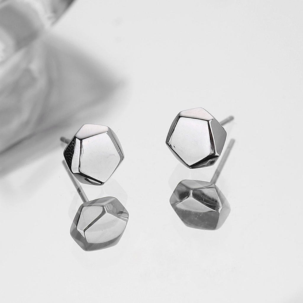 Khuyên tai bạc ngũ giác| TRANG SỨC BẠC ACCESSORIES