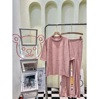 SET THUN DẬP LY TRƠN QUẦN LOE FREE SIZE