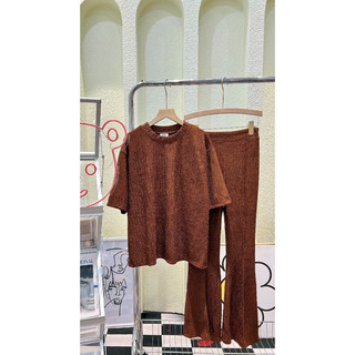 SET THUN DẬP LY TRƠN QUẦN LOE FREE SIZE
