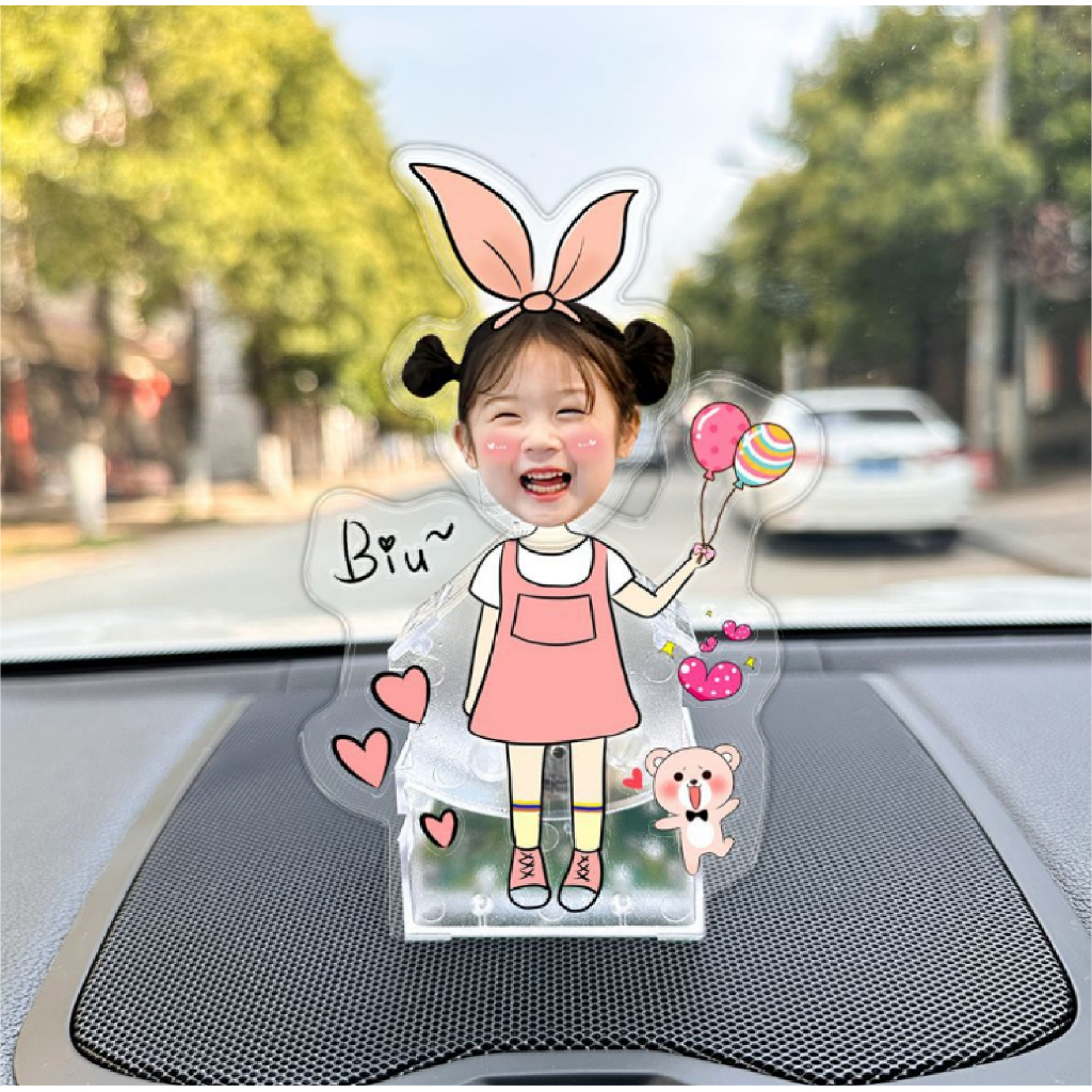 Mô hình Standee lắc đầu, dùng để trang trí bàn học, ô tô, góc làm việc Thegioipuzzle