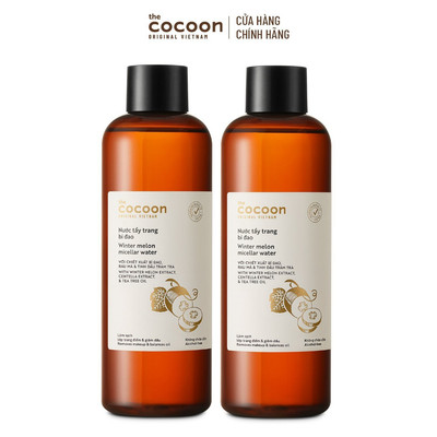 [MUA 2 GIẢM 40%] Combo 2 Bigsize - Nước tẩy trang bí đao Cocoon tẩy sạch makeup & giảm dầu 500ml