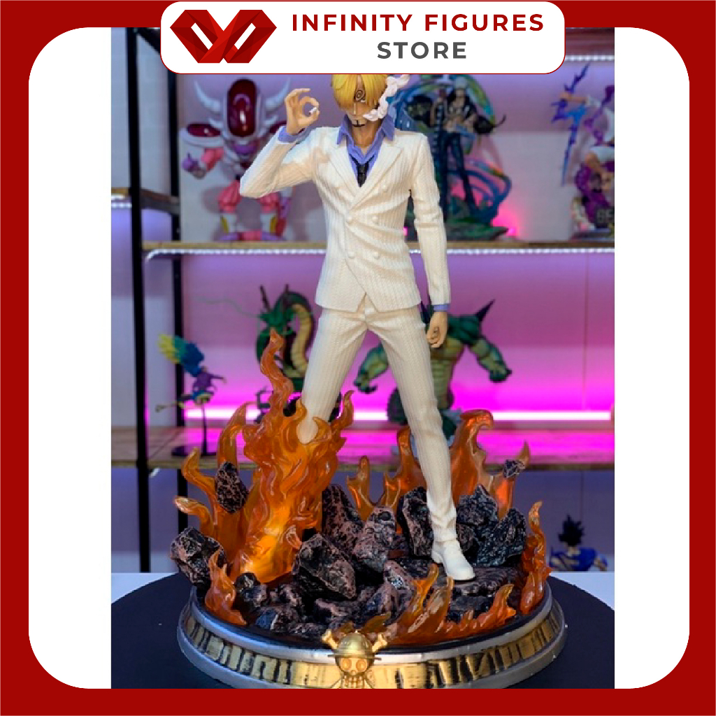 Mô hình nhân vật Sanji hút thuốc siêu ngầu cao 36cm |Figure anime one piece đồ chơi decor trang trí làm quà tặng
