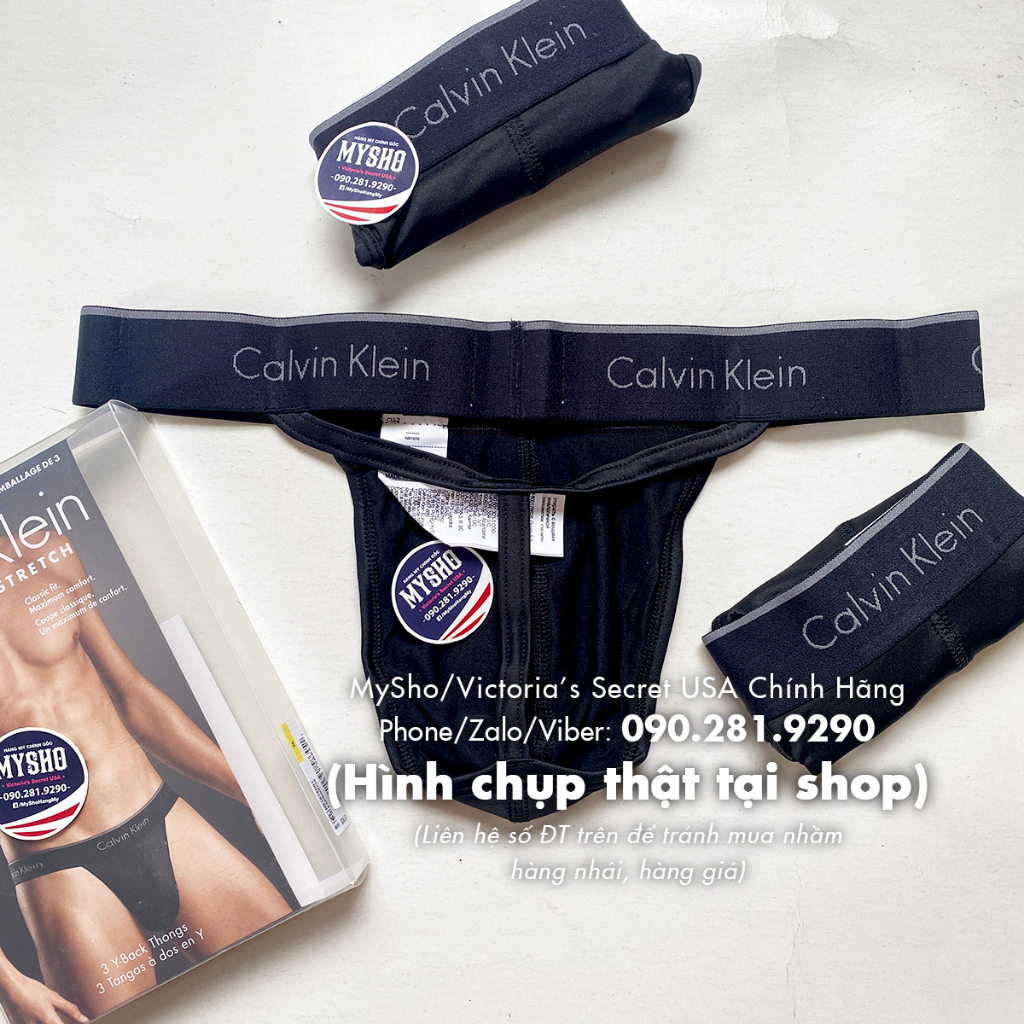 Quần lót CK Nam kiểu dáng: THONG, Chất liệu: Microfiber Stretch - Sexy và gợi cảm - Hàng chính hãng Mỹ