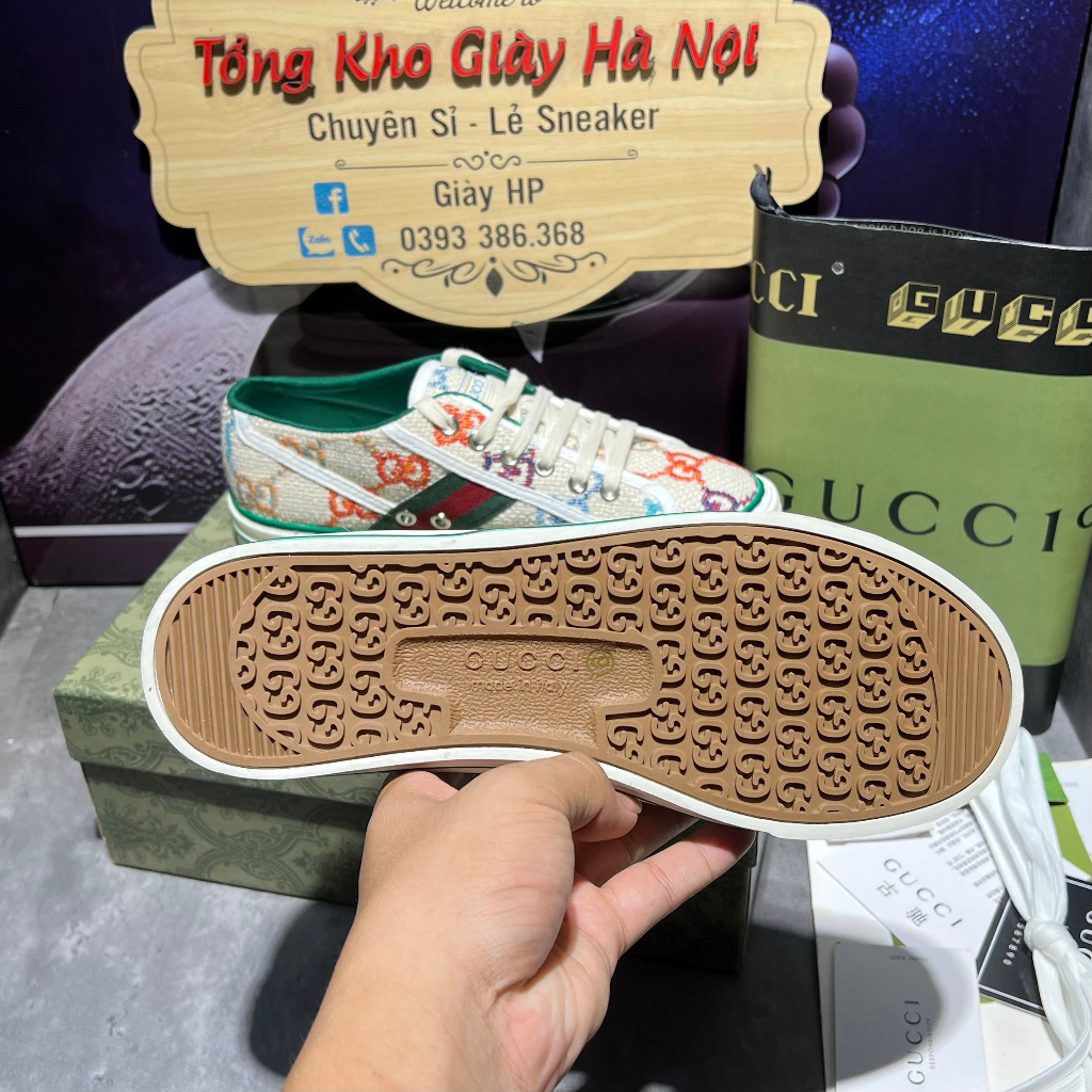 GIẦY THỂ THAO SNEAKER GUCCI TENISS QUẢNG CHÂU FULL PK
