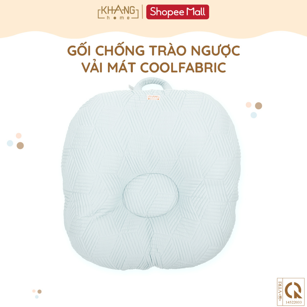 Gối Chống Trào Ngược CoolFabric Khang Home - Công Nghệ Vải Mát Tản Nhiệt Nhanh, Mát Dịu Tức Thì