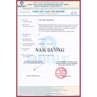 Cô.n THỰC PHẨM Ethanol 96 độ