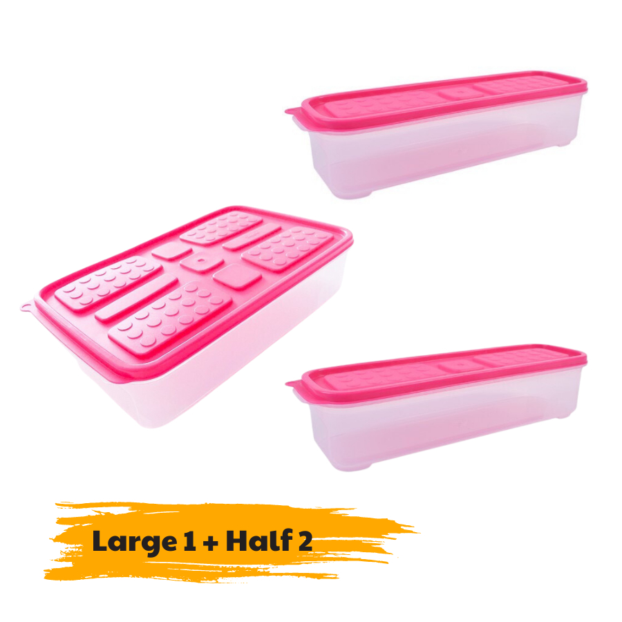 Set Hộp Nhựa Đựng Thực Phẩm Living On ON SHOPPING Bộ 9 Món Trữ Đông Tiện Lợi Với Nhiều Kích Thước