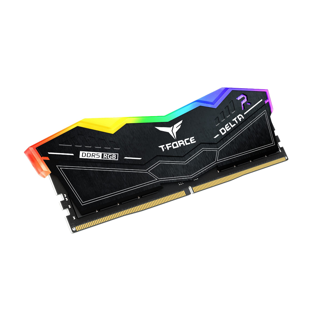 Ram TeamGroup T-Force Delta Black - White RGB 32GB DDR5 6000MHz PC5-48000 CL38 - BẢO HÀNH 5 NĂM CHÍNH HÃNG