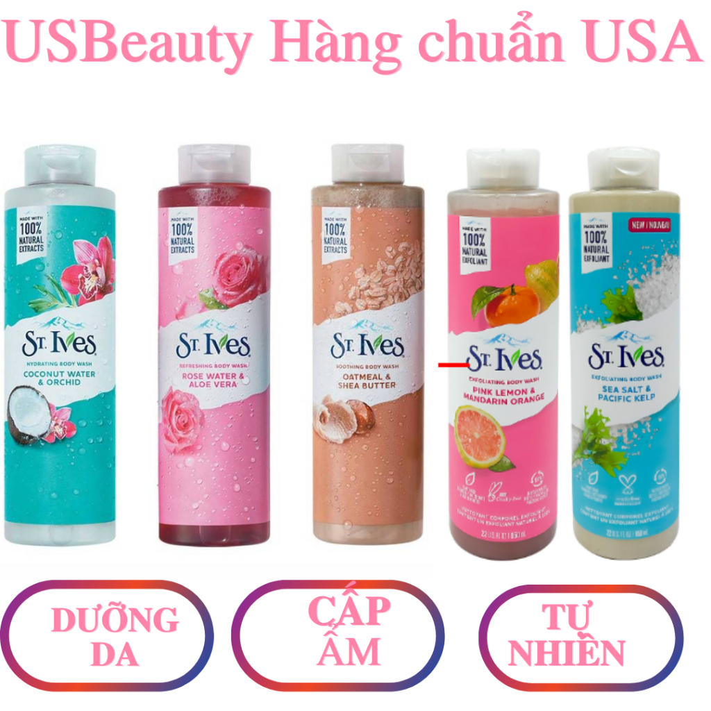 Sữa tắm St ives dưỡng da body wash