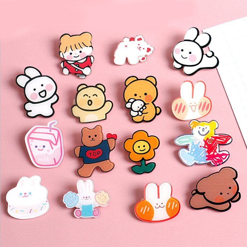 Phụ kiện huy hiệu sticker ghim pin cài áo, balo, túi, ví, cặp hình Anime cute mẫu mới 2023 AT14