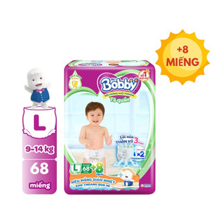 Tã/Bỉm Quần Bobby M76/L68/XL62/XXL56 Tặng 8 Miếng , XXXL22 (KM) ,XXXL24 (Hàng tặng kèm tùy thời điểm khuyến mãi)