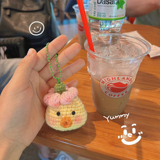 Móc khoá gà con bằng len handmade 🐤